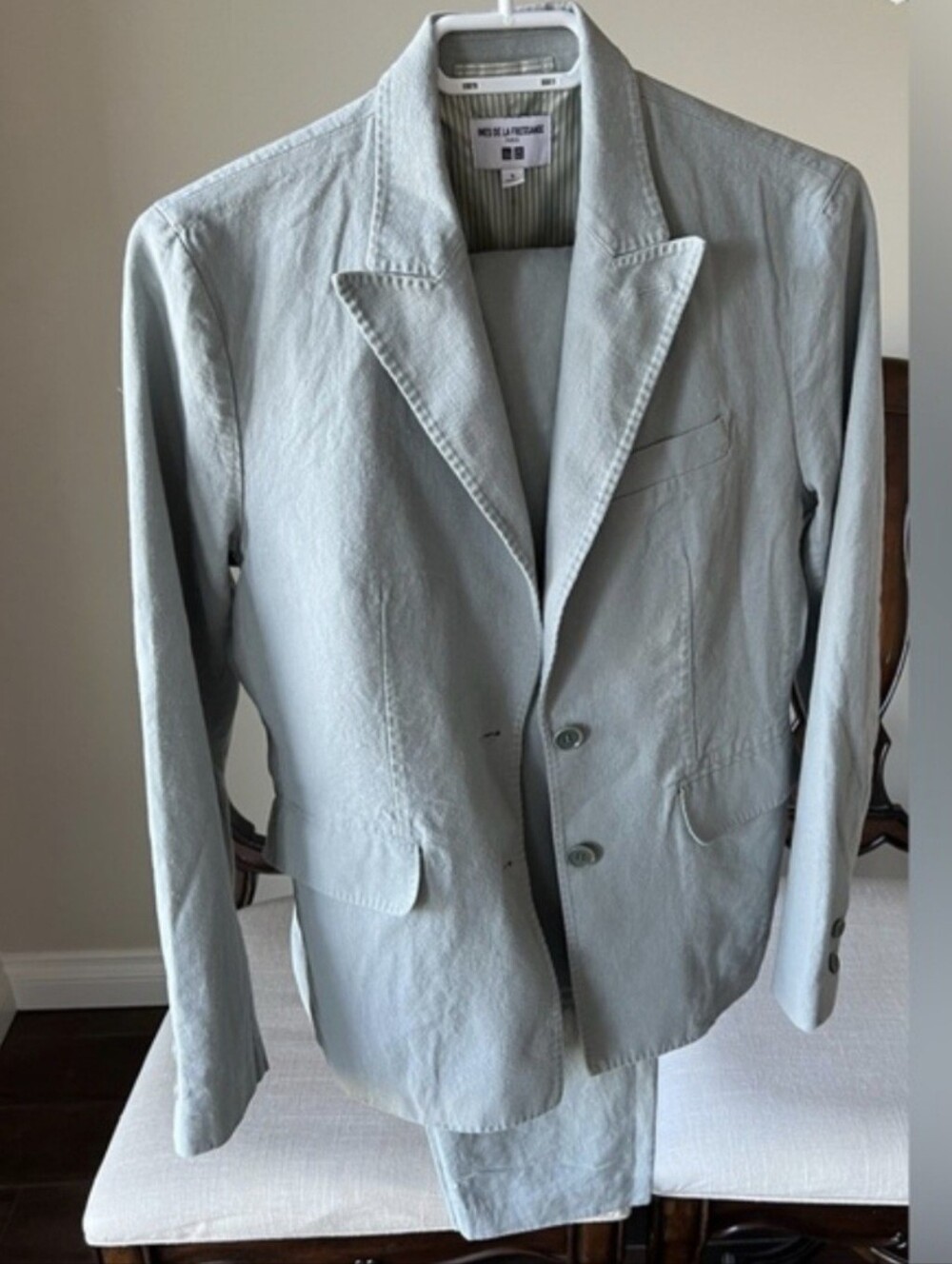 Ines De La Fressange Paris Uniqlo Linen Cotton Blazer And Pants